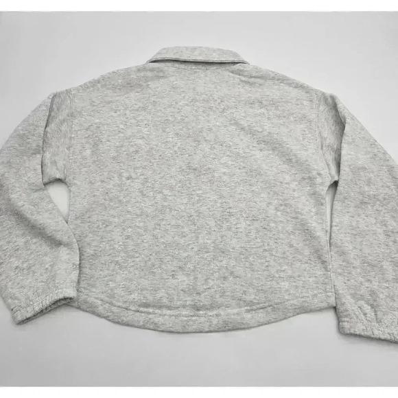 DSG Girl's Size XS Henley Fleece Top Light Heather Grey NWT - Picture 11 of 11